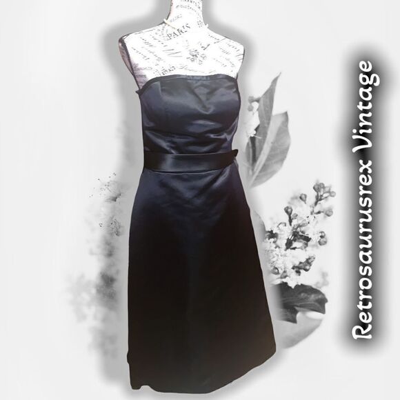 BILL Levkoff Classics Strapless Black Formal Evening Cocktail Dress, Size 10 - Picture 7 of 10